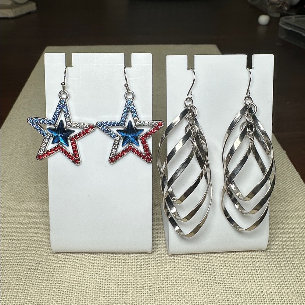 🧡 Star and Spiral Earrings Set 🧡